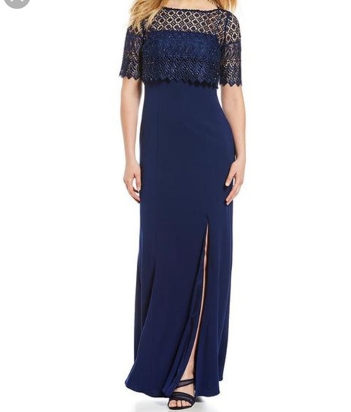 NWT Long Lace Dress - Picture 1 of 6